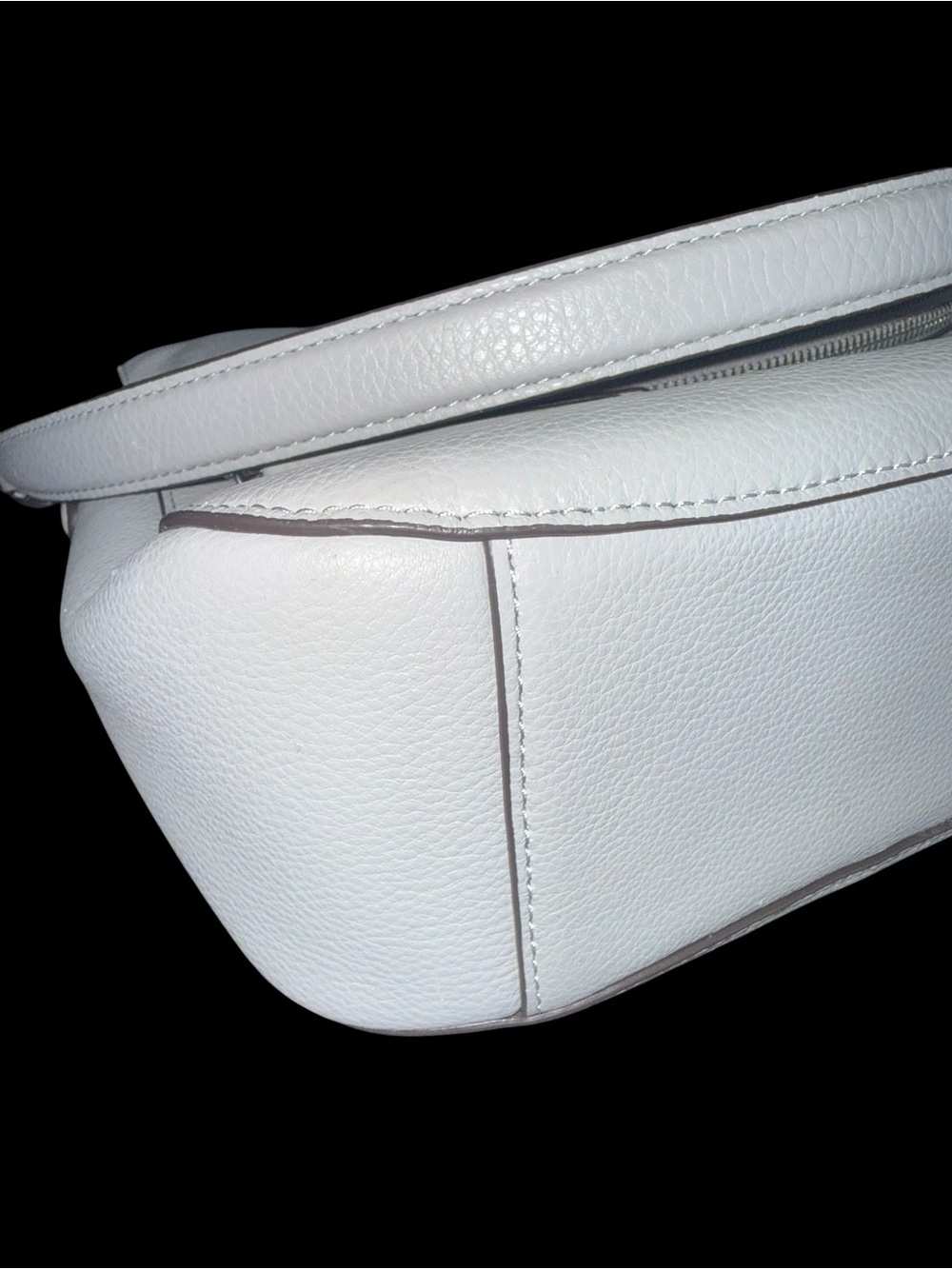 kate spade Soft Gray Pebbled Leather Shoulder Bag - Picture 6 of 12